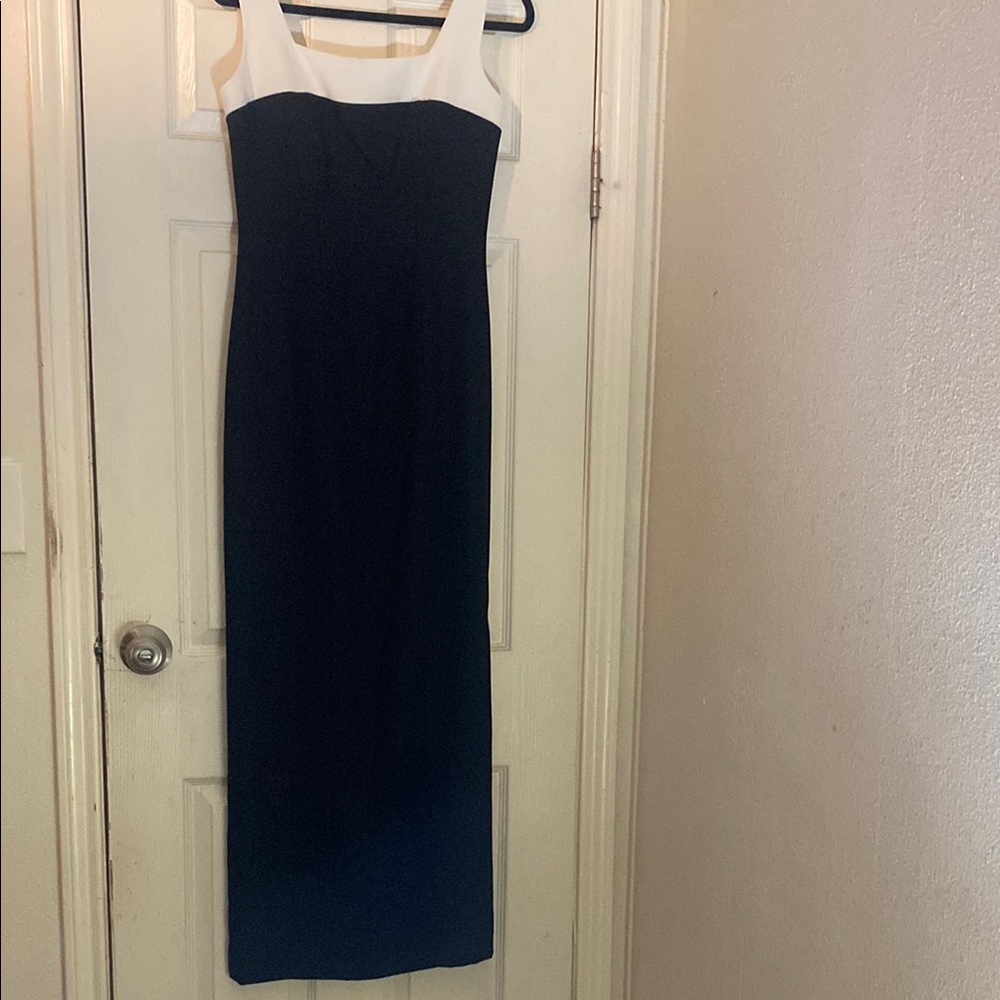 Elegant Black and White Women's Dress